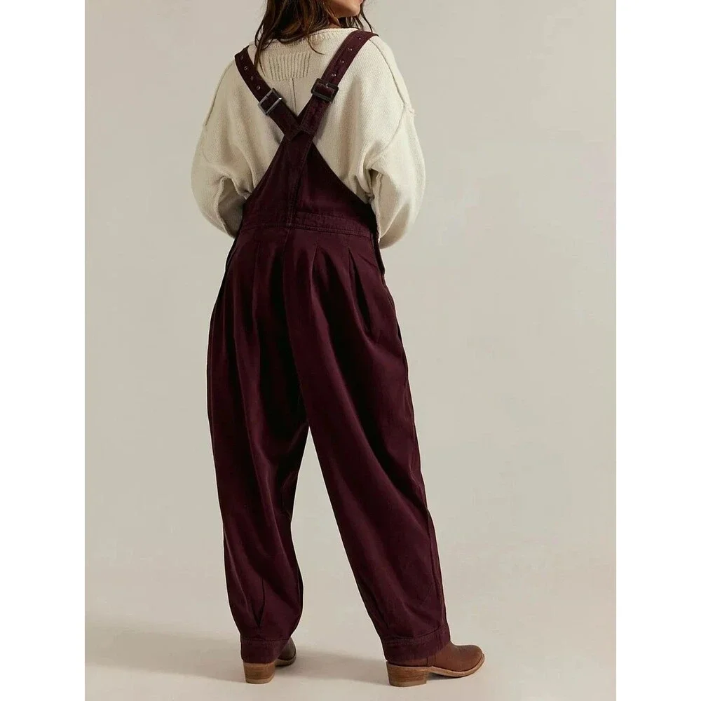 Free People We The Free Felix Tapered Overalls Jumpsuit Dress Pinafore M 288769